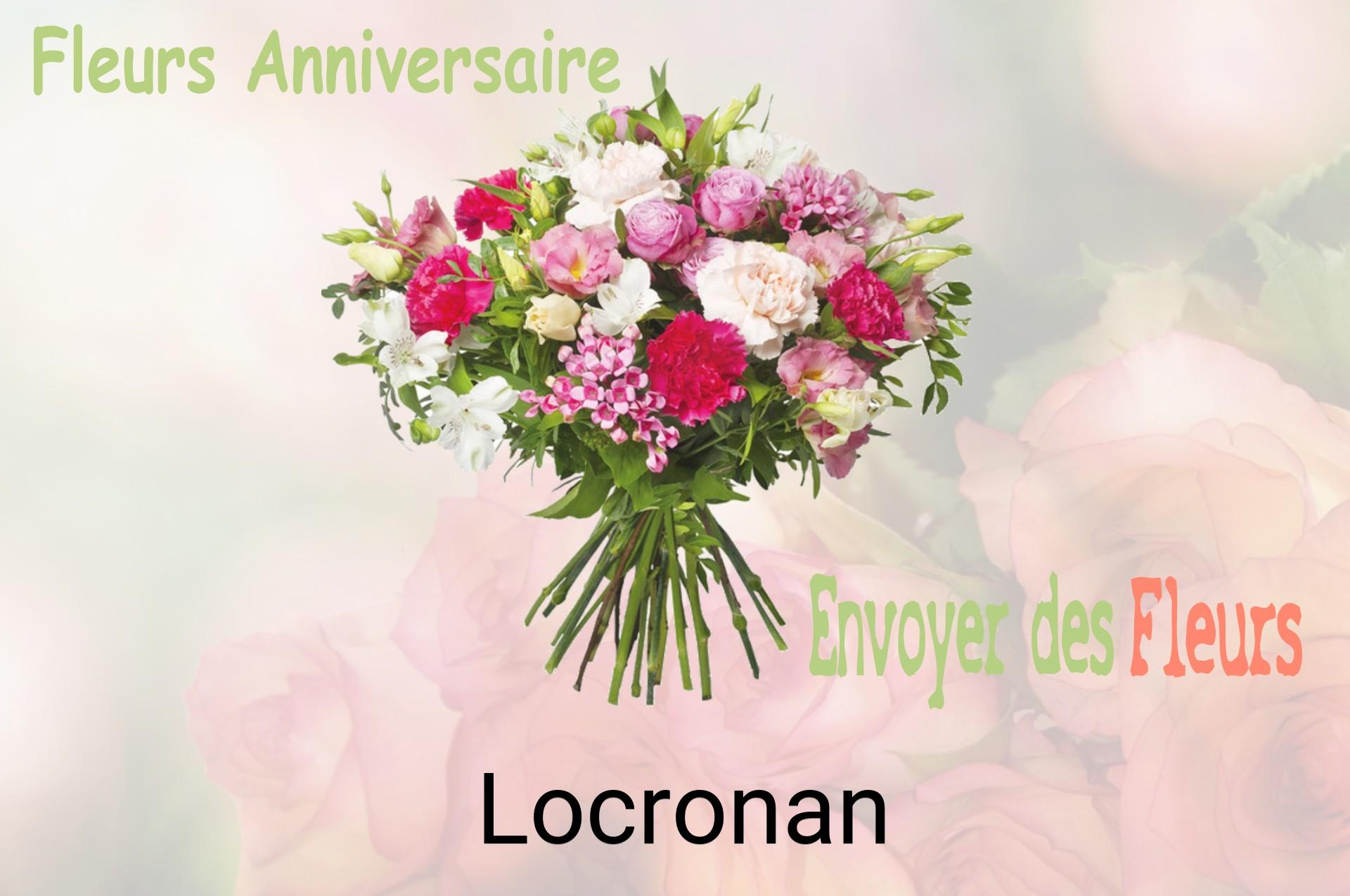 Bouquet de fleurs d’anniversaire livré à Locronan